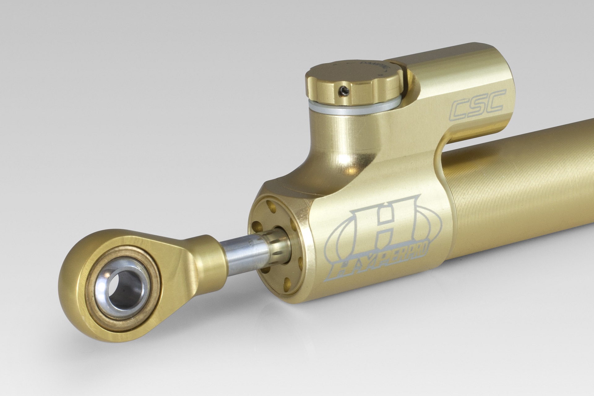 Steering damper 140mm CSC - GOLD