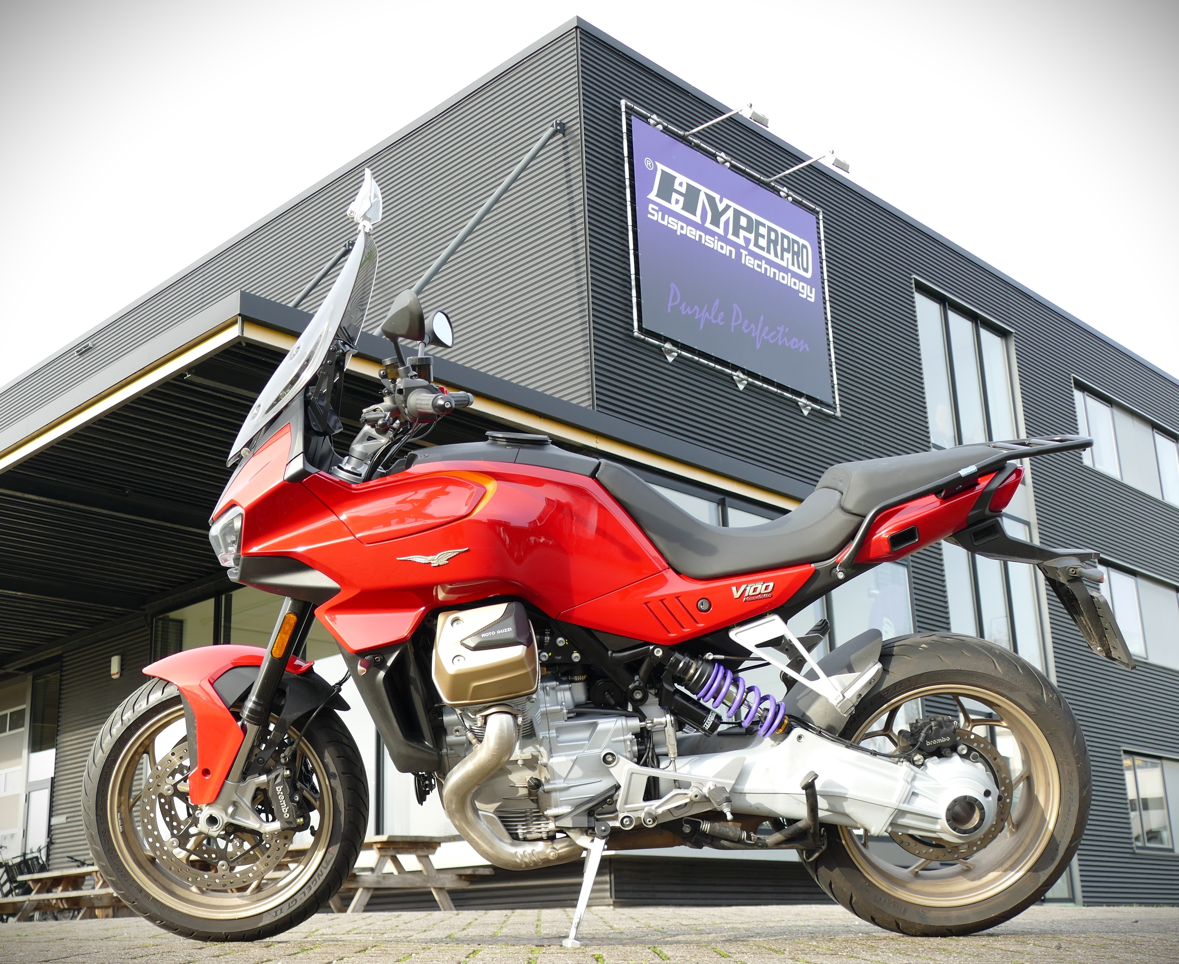 Fixed reservoir shock MOTO GUZZI V100 MANDELLO