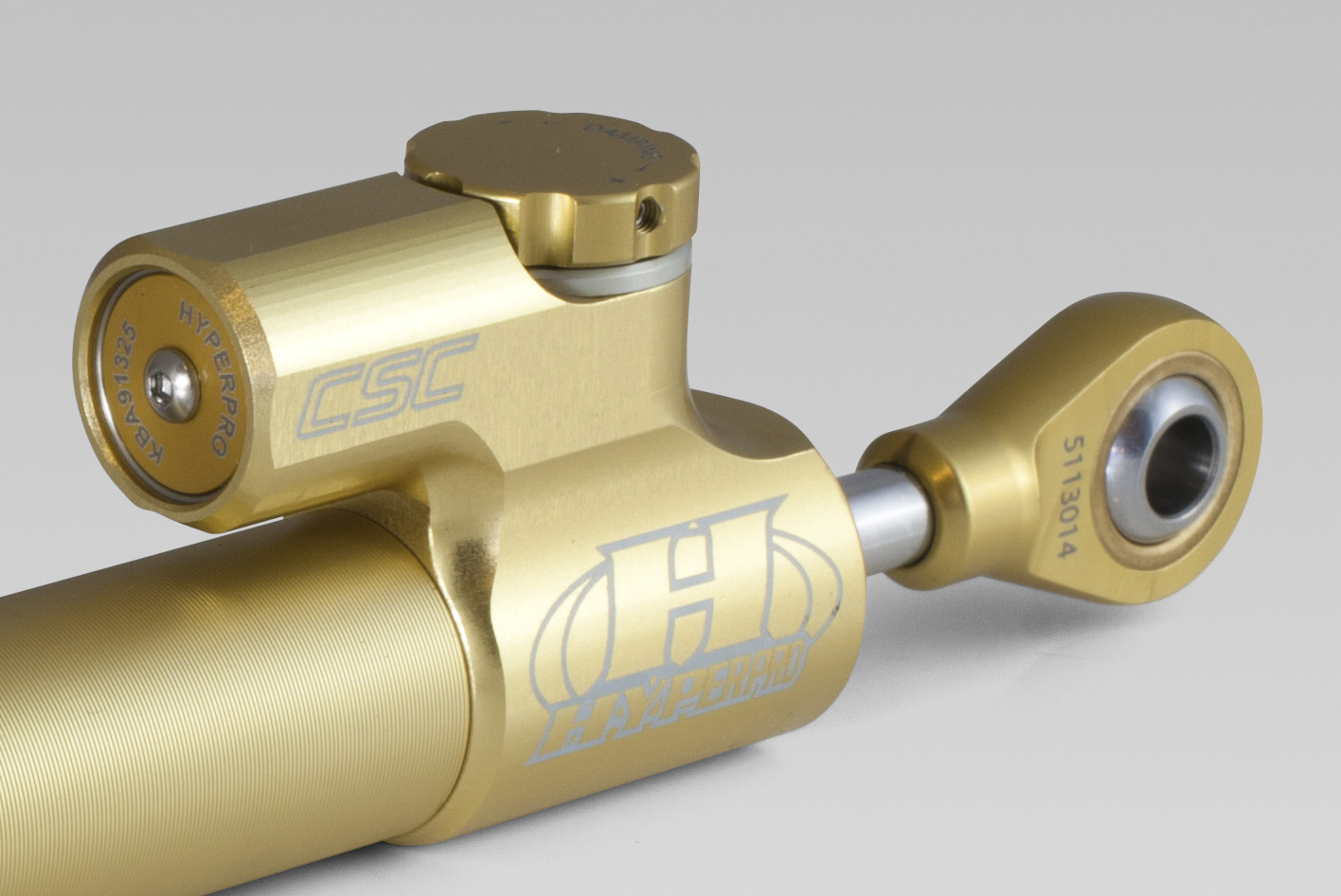 Steering damper 75mm CSC - R  GOLD REVERSED
