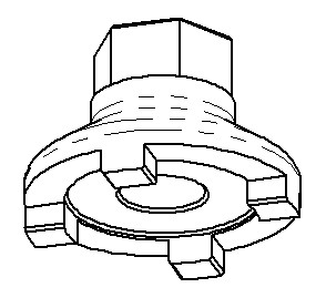 Fork cartridge socket L30 (many models/ H-D single cartridge)